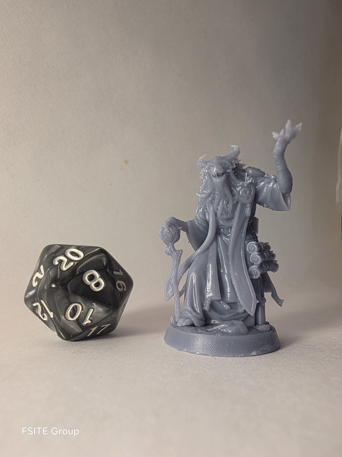 Dragonborn Archmage 32mm Resin Miniature for D&D Tabletop RPG