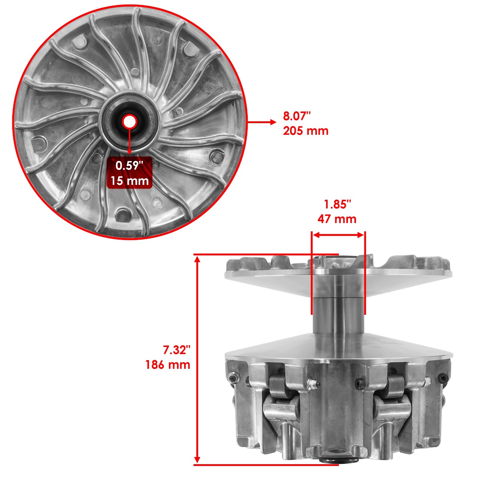 Primary Drive Clutch For Can-Am Maverick X3 Turbo 2018 / Max Turbo 2018