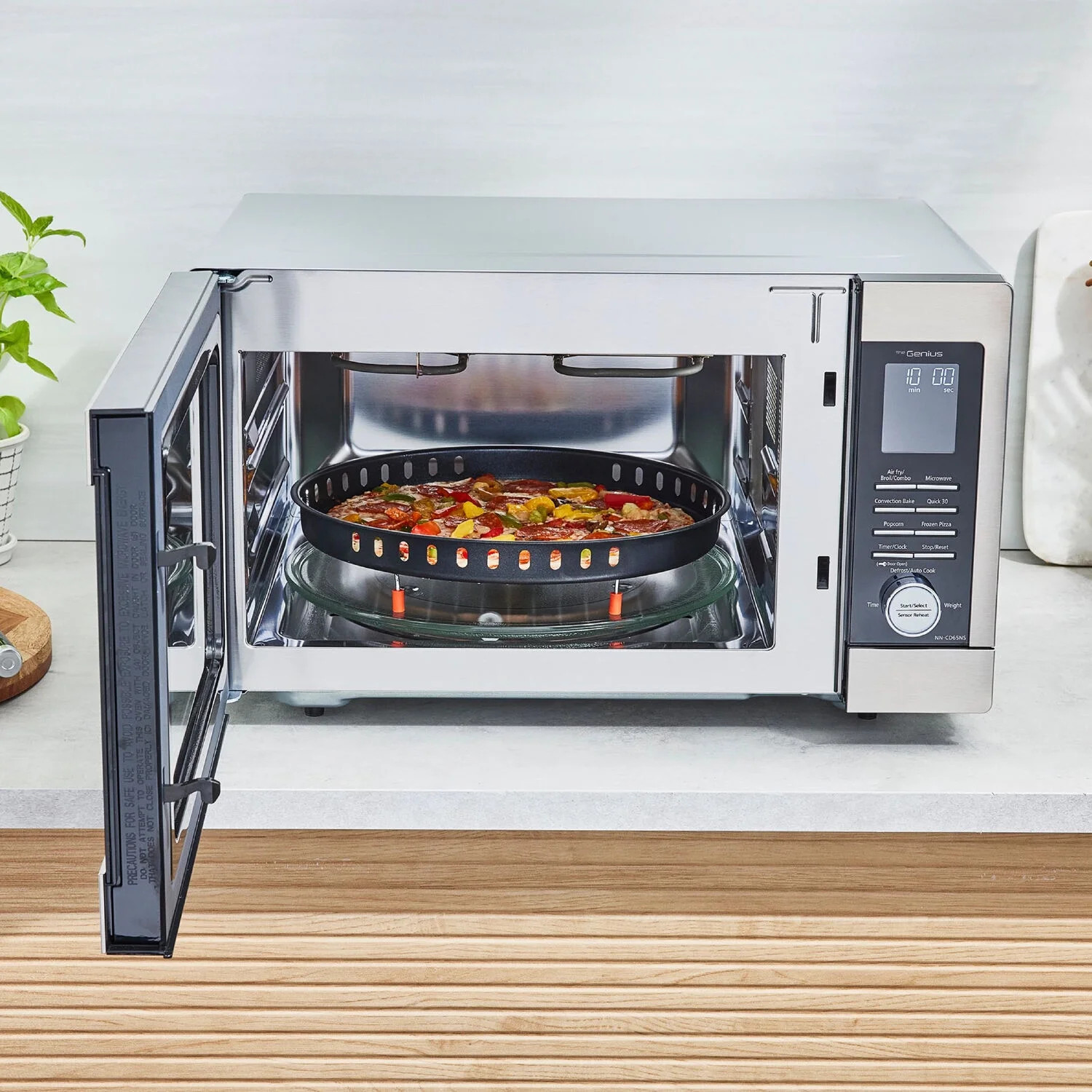 Panasonic NN‑CD65NS 1.3 Cu.Ft. 1200W MultiOven Microwave - Certified Refurbished