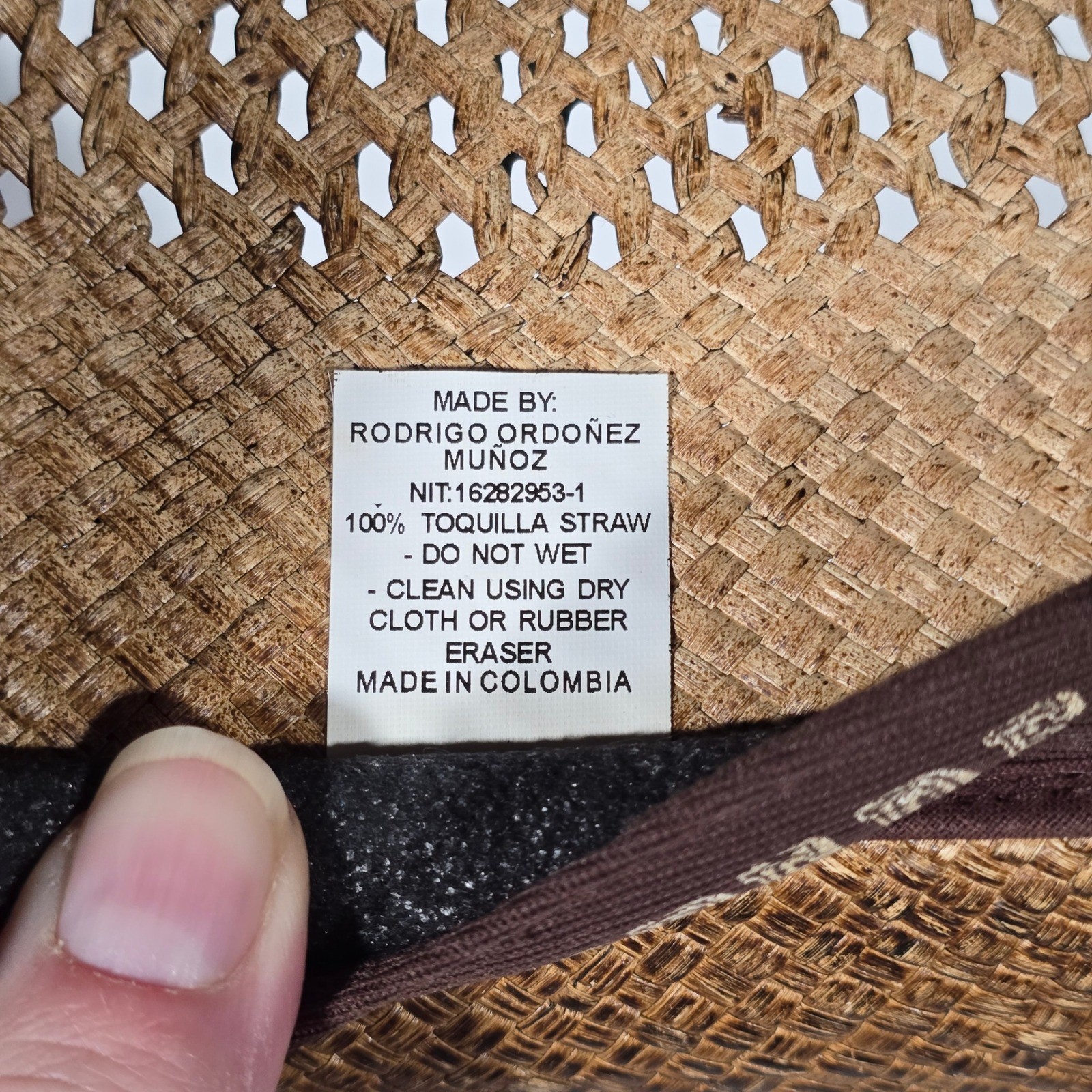 Stampede Hats Darling Cowboy Hat Tequilla Straw Size Large Brown Hearts Wings