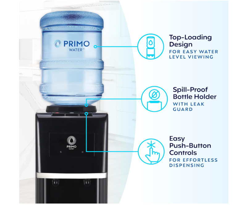 Primo Water Dispenser with Pet Station Hot & Cold Top Load - #601243-C