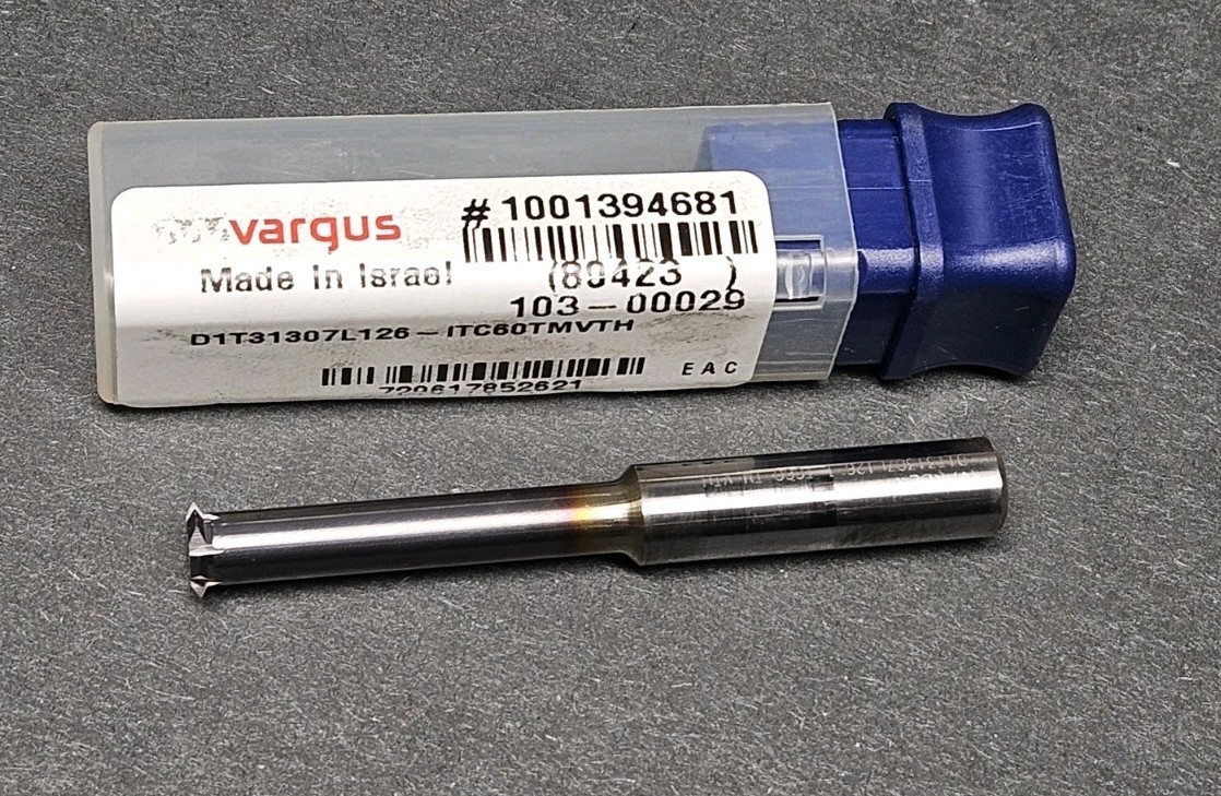 Vargas Carbide Single Point Thread Mill 16-24 TPI 1-1.5 Pitch 5/16" Shank ⅜"-24