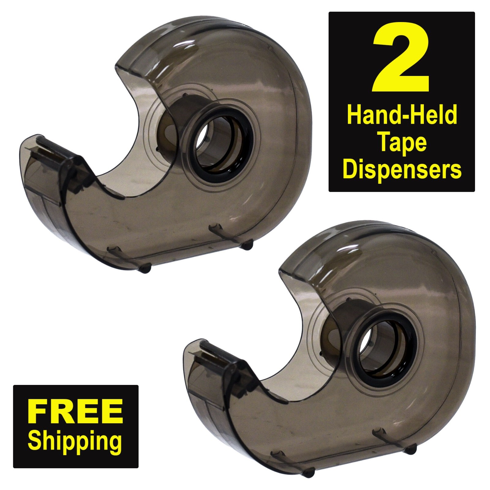 2 Each, Hand-Held Tape Dispensers For 1" Core Tapes