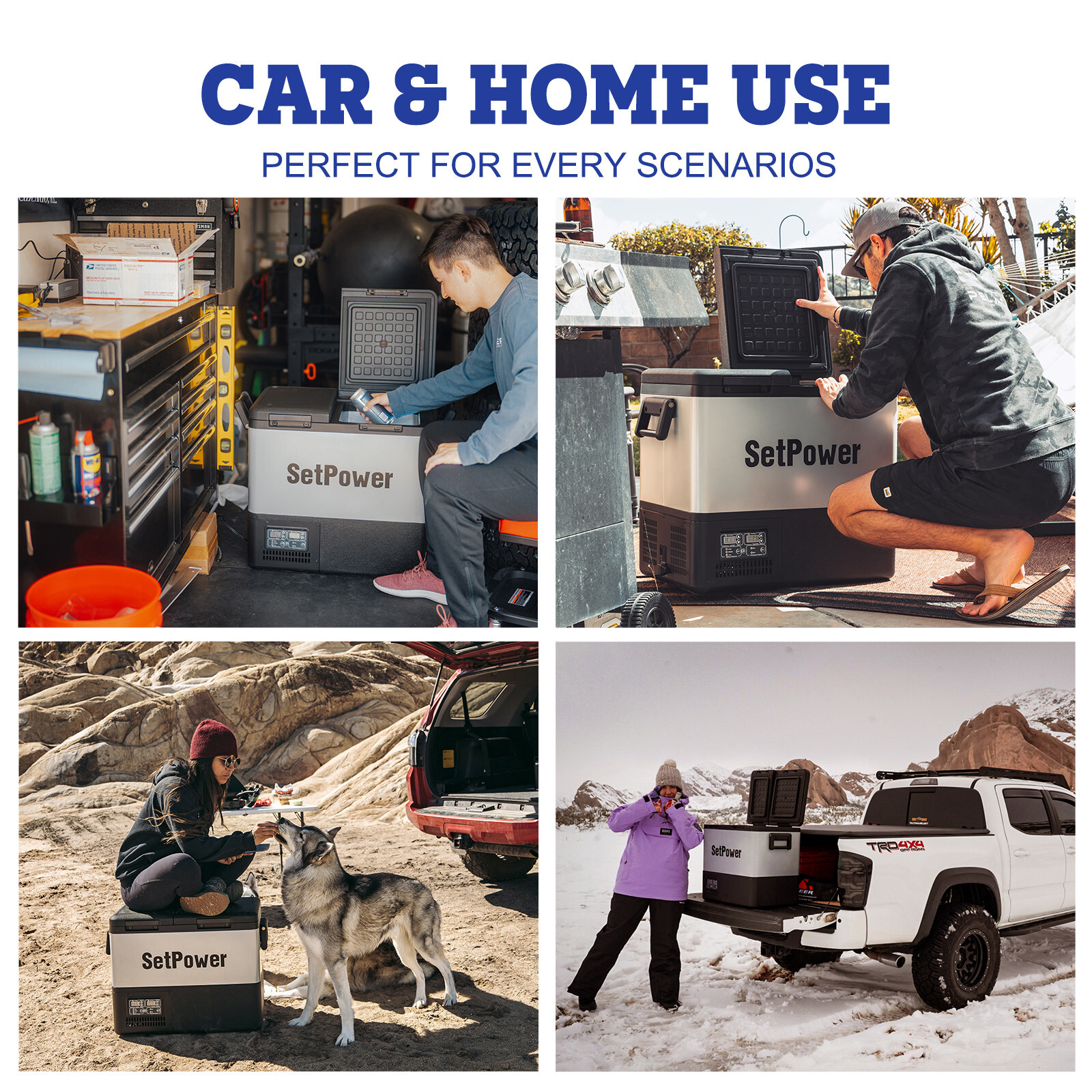 Setpower PT35 Car Refrigerator with Cover for Car Camping Truck Vehicles Travel