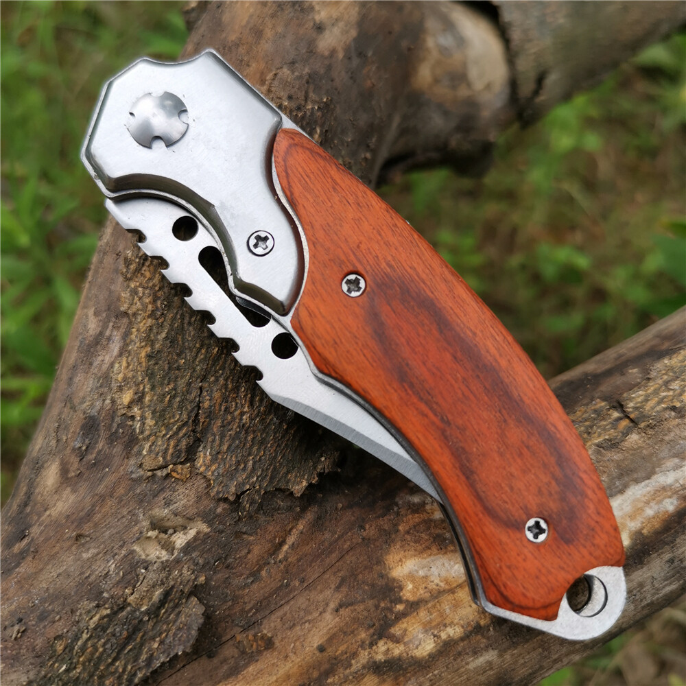 USA STOCK Assisted Open Folding Pocket Knife EDC Multi-Tool W/ LED Lights