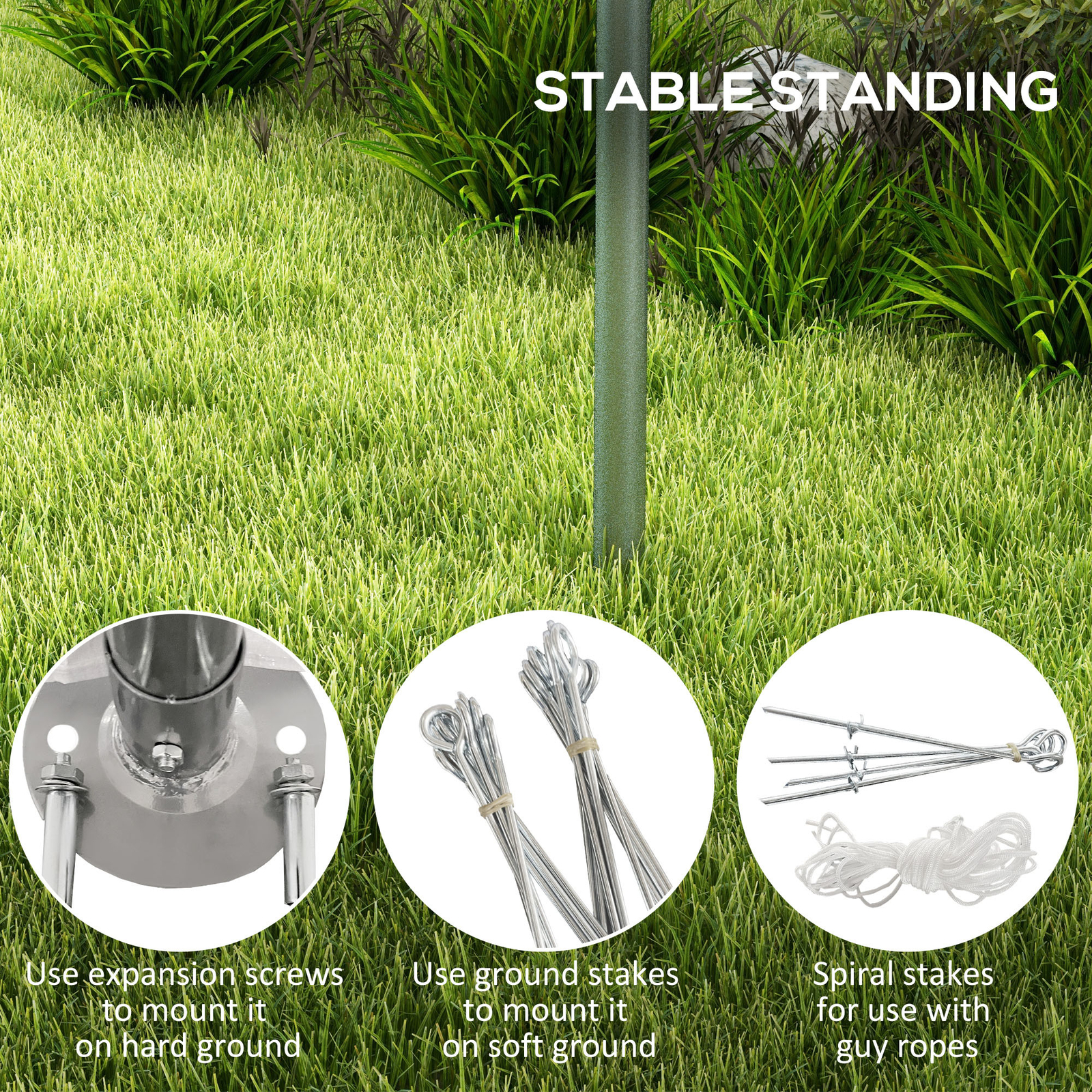 Outsunny 19' x 19.5' Heavy Duty Carport Portable Garage and Party Tent