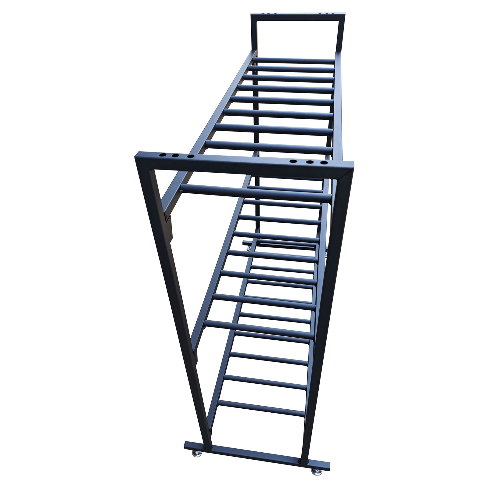 MotoProducts Black Battery Rack Stands Insanely Strong Storage Rack Holds 12