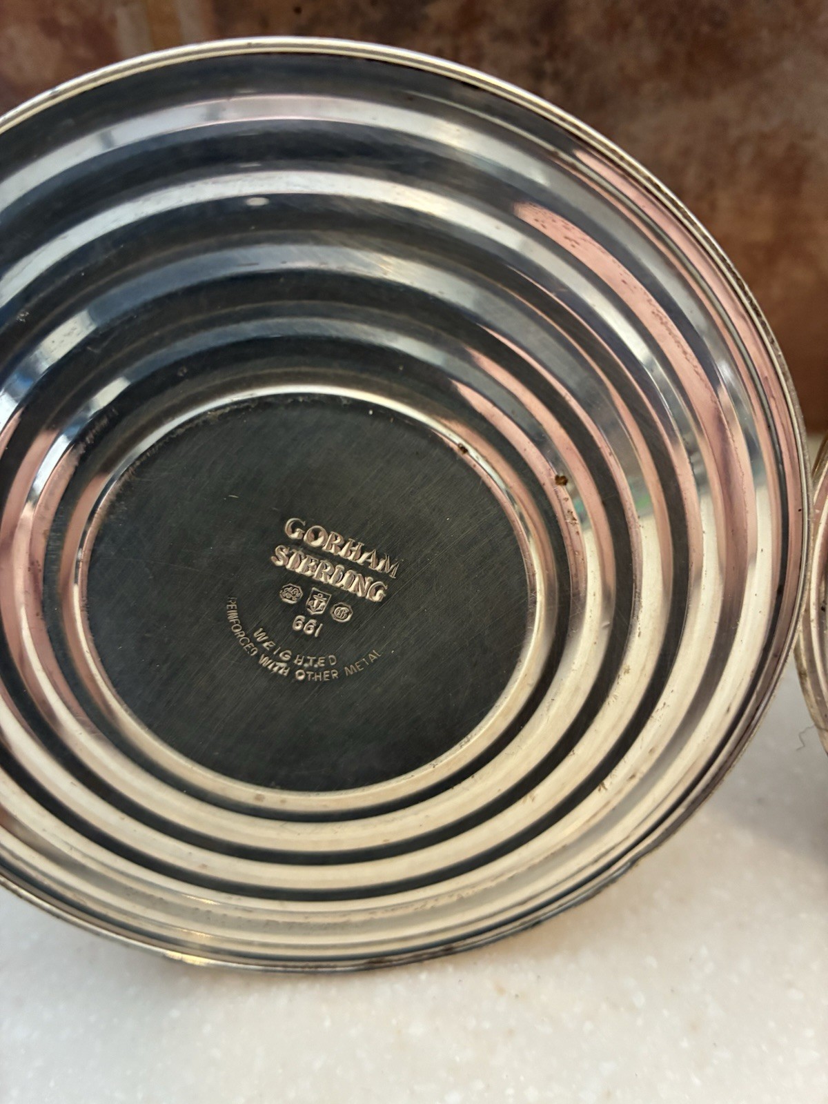 Pair Gorham Sterling Silver Weighted Candlestick Candle Holders #661