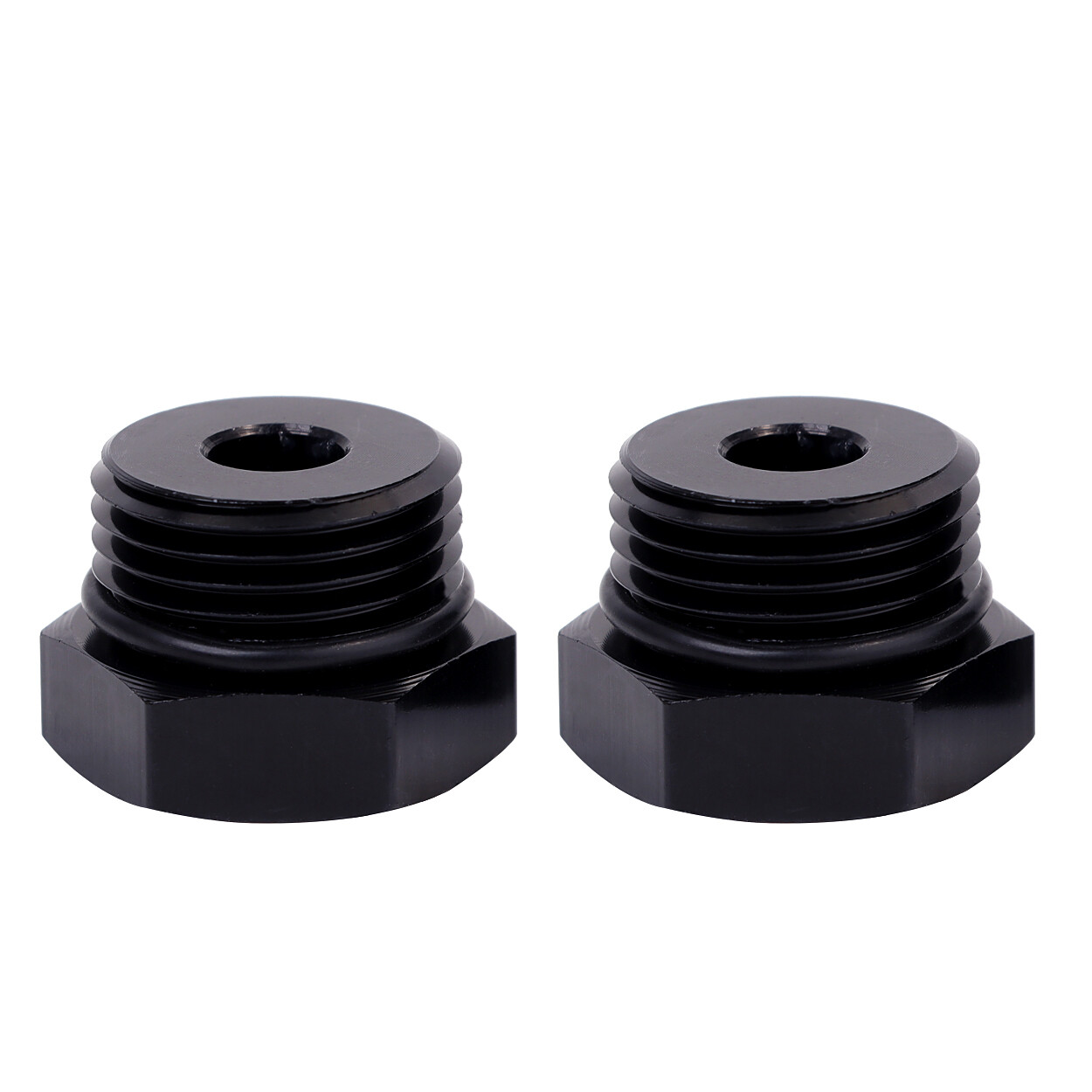 4AN 6AN 8AN 10AN 12AN Block off Cap ORB Plug Fitting Adapter Male Aluminum 2Pcs