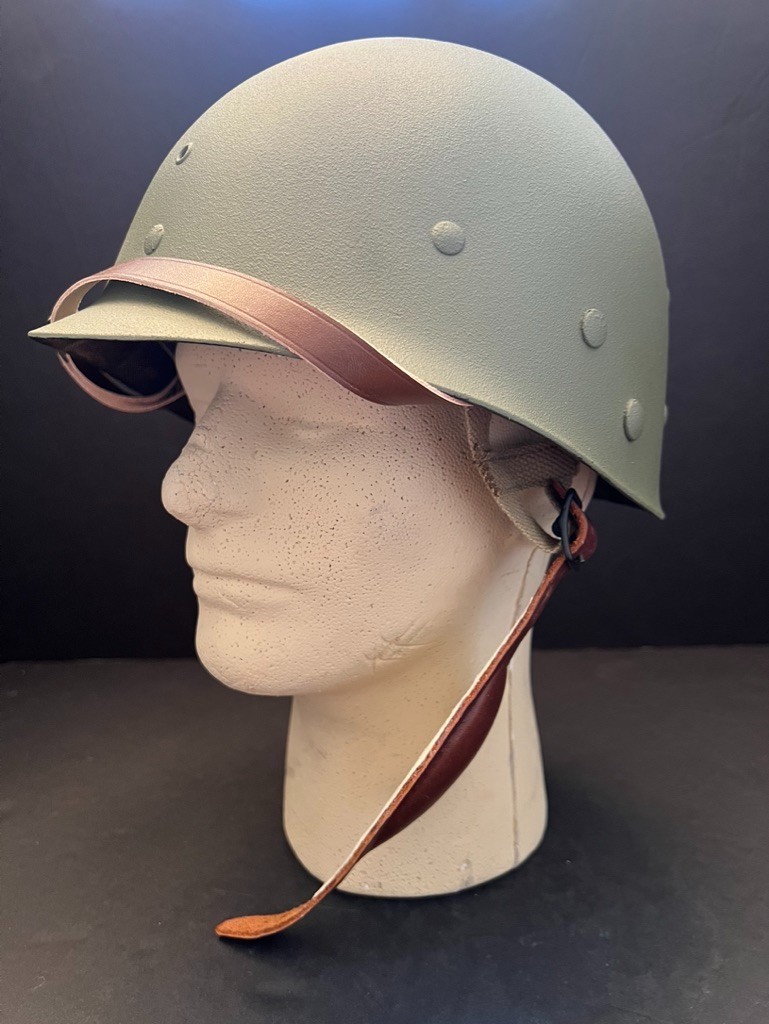 J.MURRAY, INC.1944 ORIG./CONVERTD US M-2 ‘D’ LOOP PARA HELMET & FIRESTONE LINER!