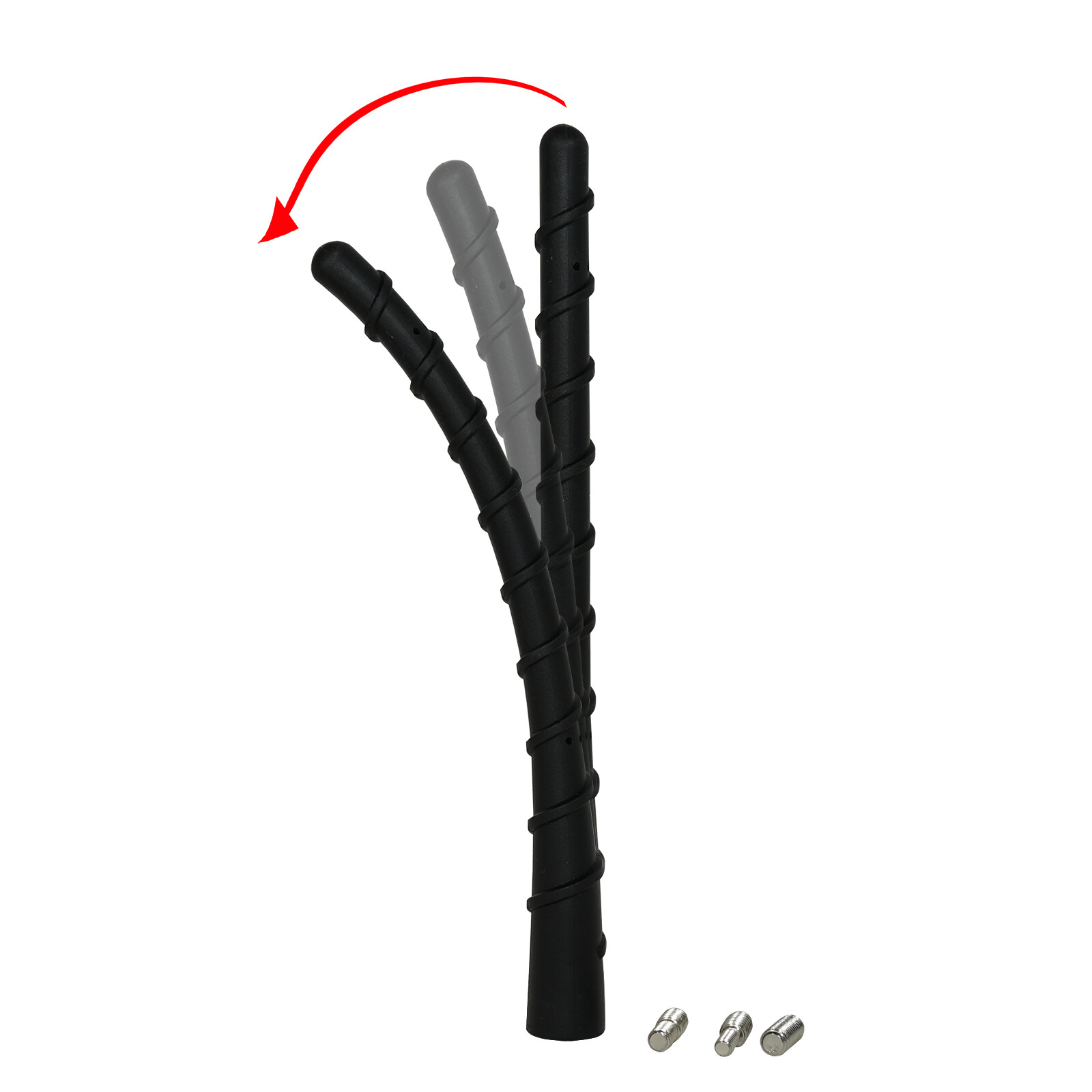 7" Short Spiral Antenna Mast for TOYOTA PRIUS 2004-2015 AM FM Radio Rubber New