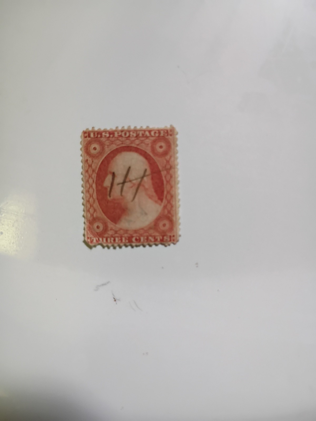 #26  3 Cent Brownish-Red Stamps 1851-1860 Historical Figures Used-hand Cancel