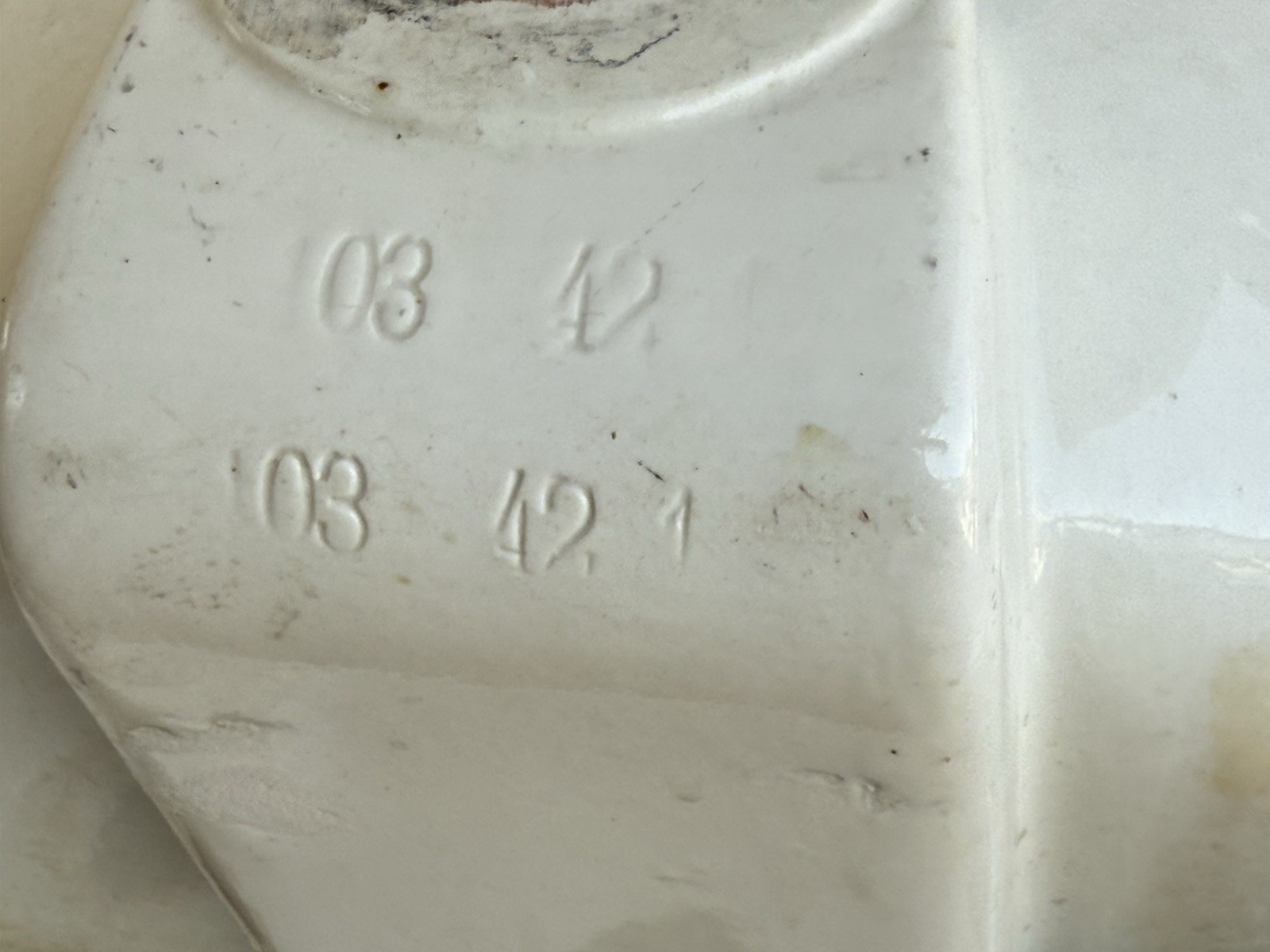 1942 Antique White Ceramic Crane Norwich Bathroom Sink Pre Owned