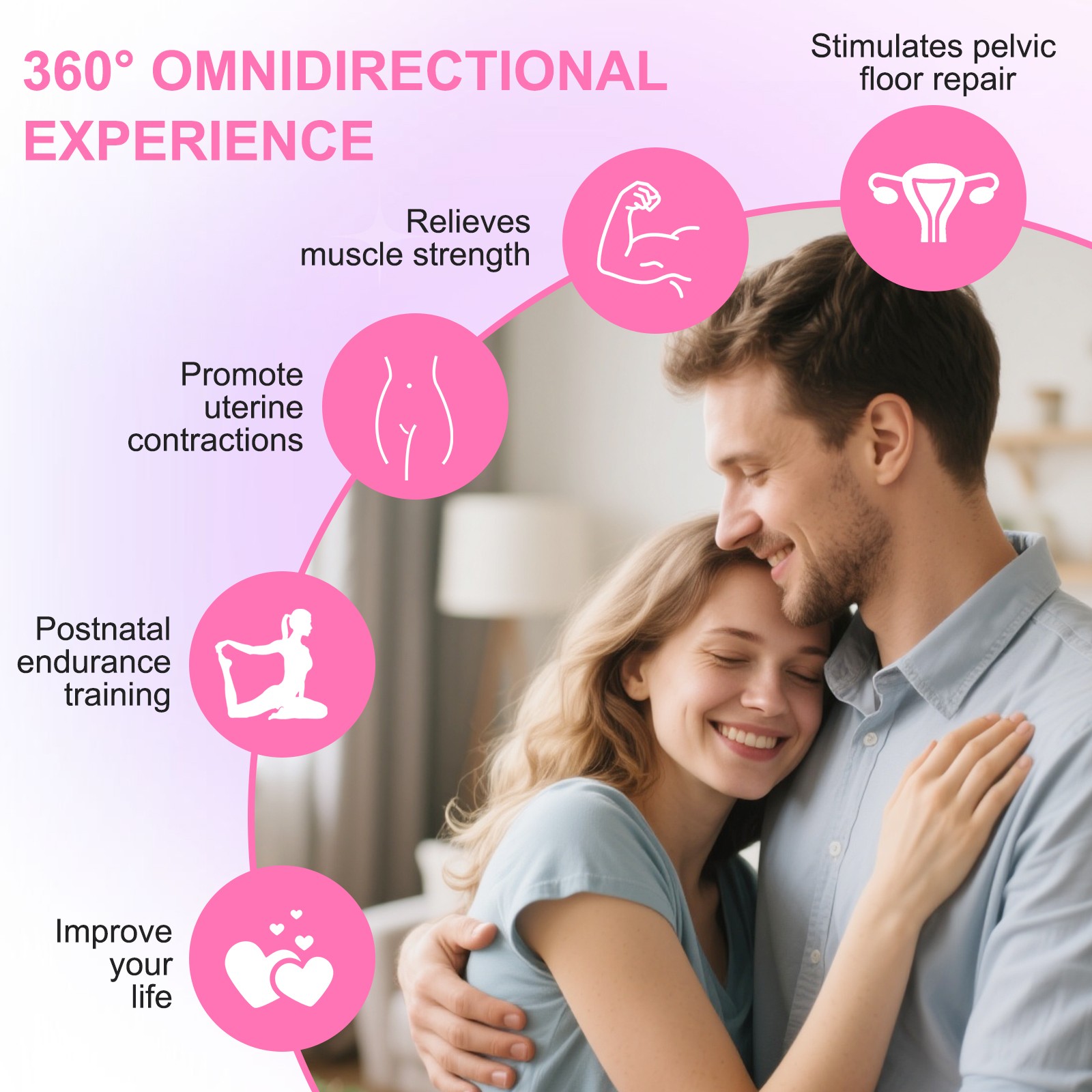 Vaginal Rejuvenation Wand Device Light Therapy Pelvic Floor Muscle Repair Women