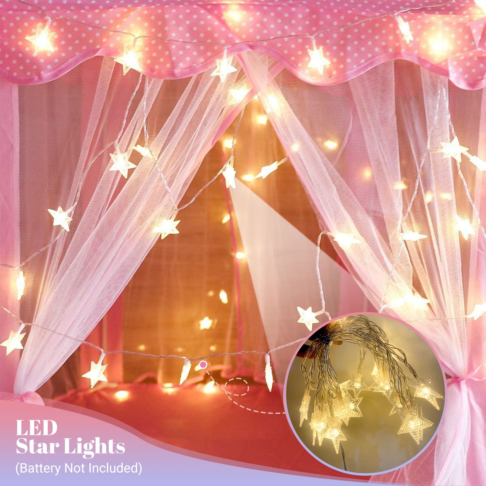 Girls Princess Castle Play Tent Large Indoor Outdoor Kids Playhouse Gift Pink US