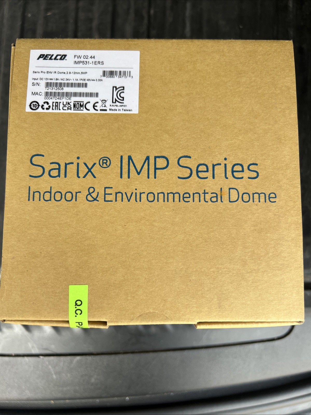 New Pelco IMP531-1ERS Sarix Pro Series 5MP Outdoor WDR IR Dome IP Camera
