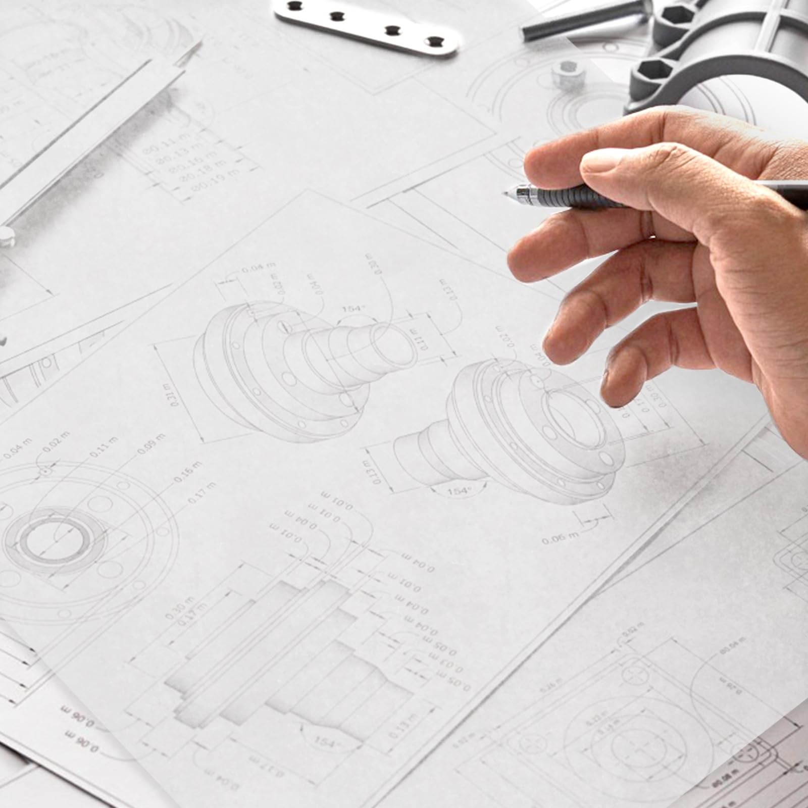 Tracing Paper Roll 18 Inch x 30 Yards White Translucent Pattern Paper Trace P...