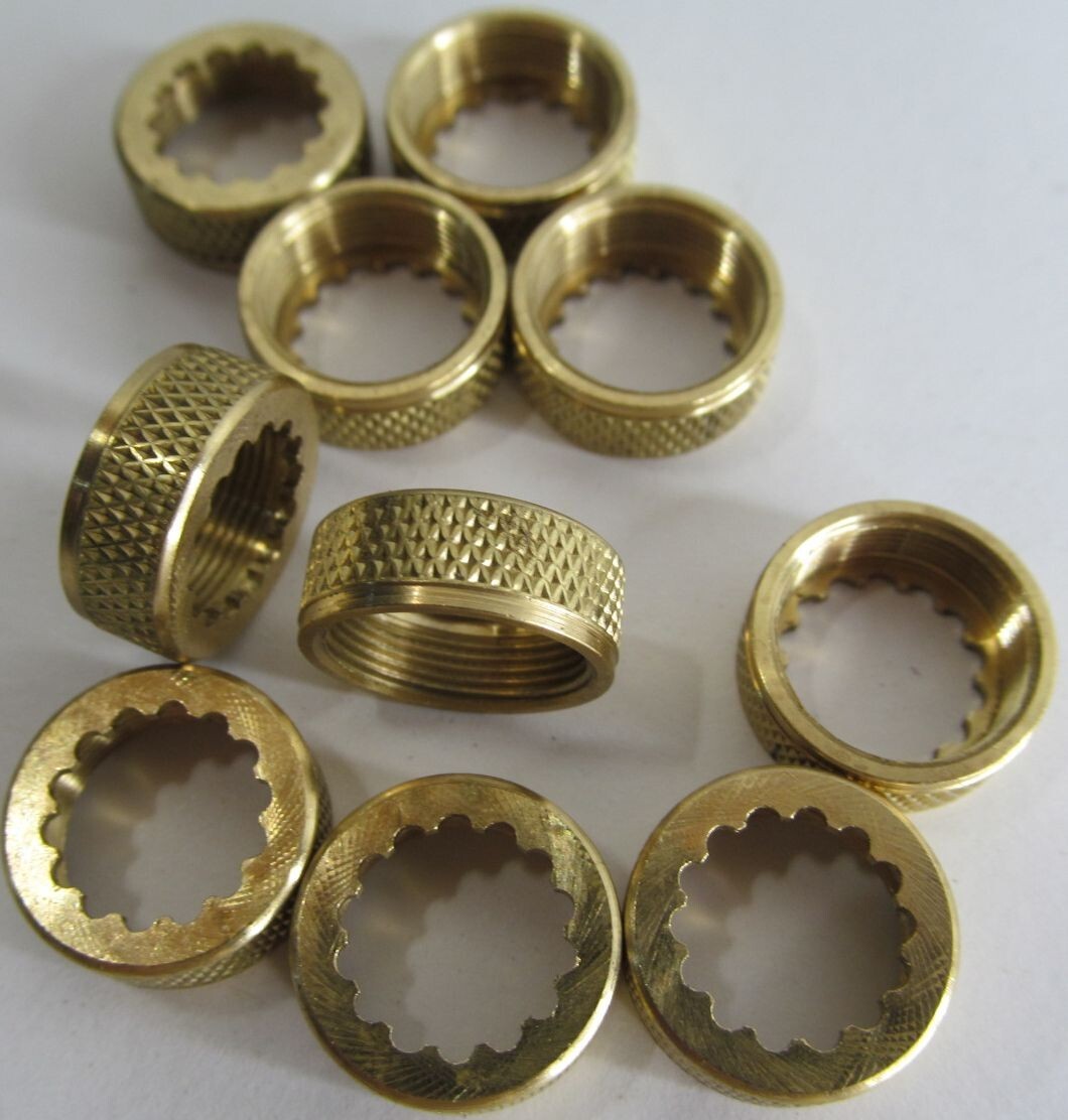 10-PACK NEW SCHLAGE/ ALLEGION C503118 BRASS CYLINDER/ FSIC CORE SCREW CAPS