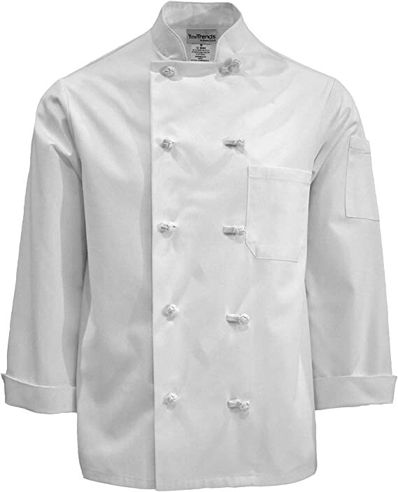 Chef Trends Chef Coat Premium Knot Button Down White 3XL