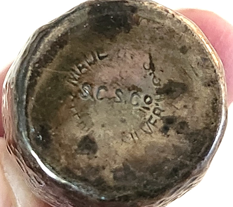 VTG. Lot of 4 S.C.S. Co. Sterling Silver Mini S & P Shakers , 14.5 g.