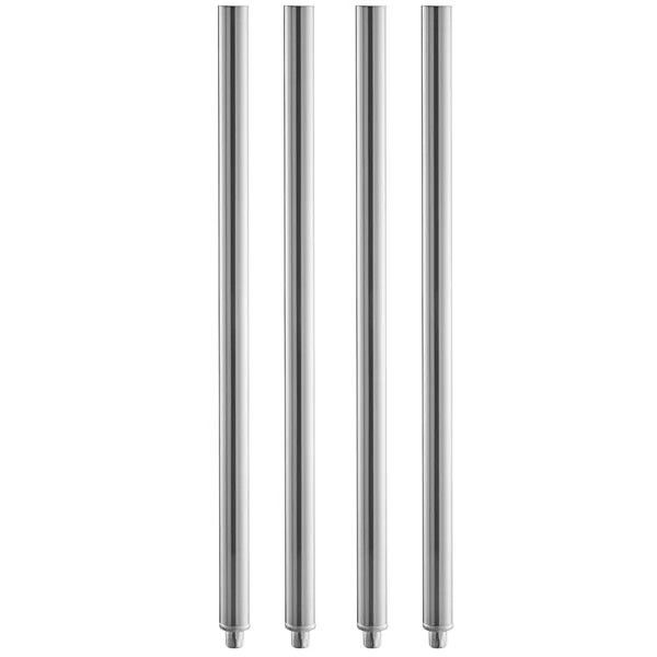 4 PACK 32 1/4" Stainless Steel 1 5/8" Diameter Leg Work Prep Table Replacement