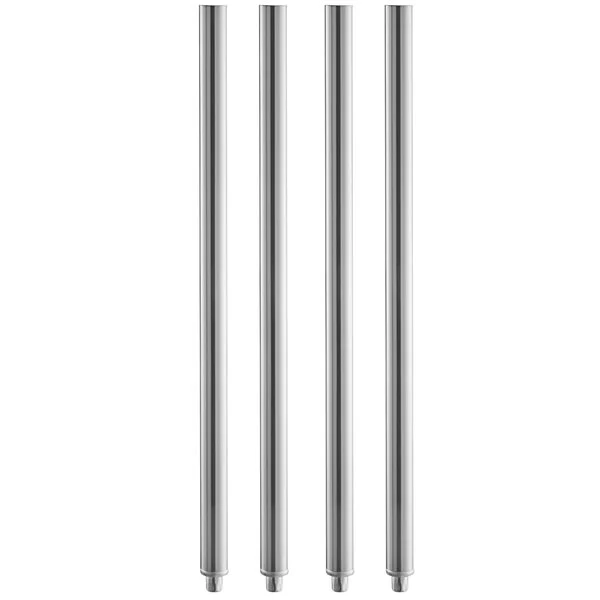 4 PACK 32 1/4" Stainless Steel 1 5/8" Diameter Leg Work Prep Table Replacement