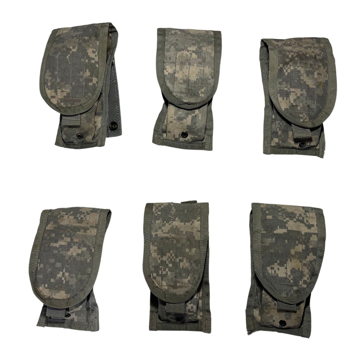 7pc Fighting Load Carrier w/ 6 MOLLE II Pouches ACU UCP US ARMY