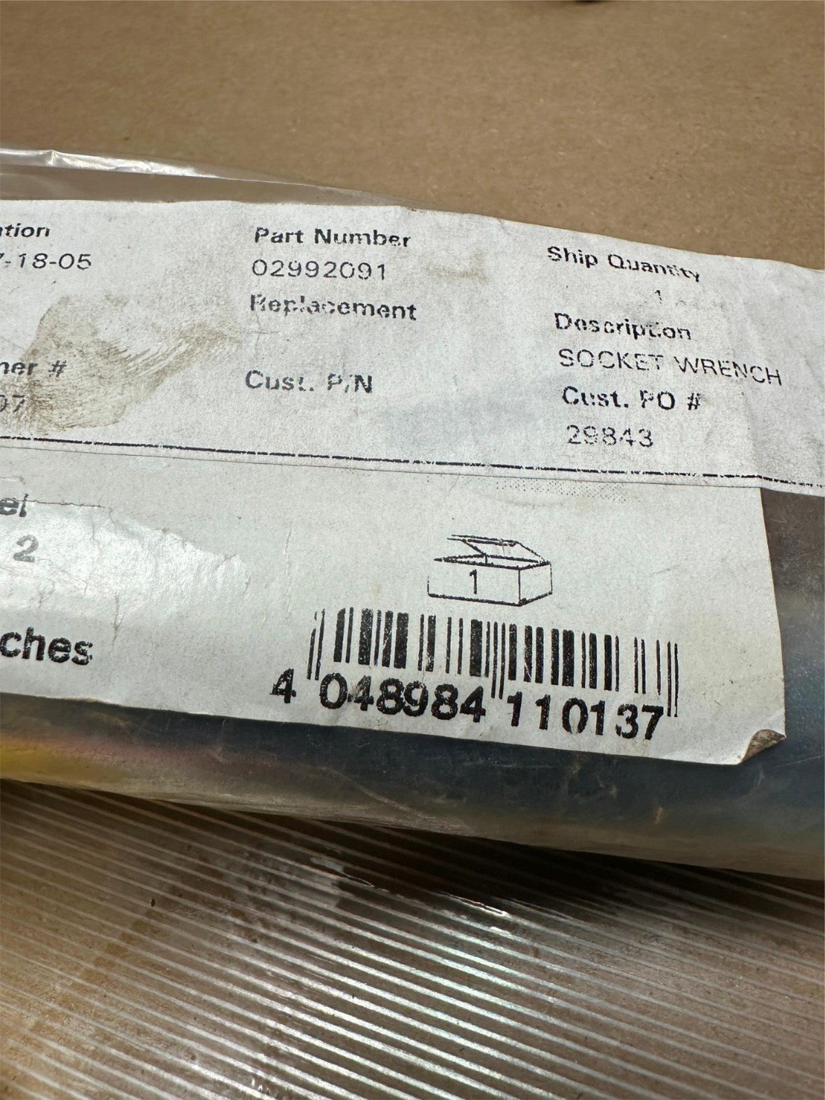 Genuine Deutz 0299-2091 Socket Wrench for Diesel Engines 02992091