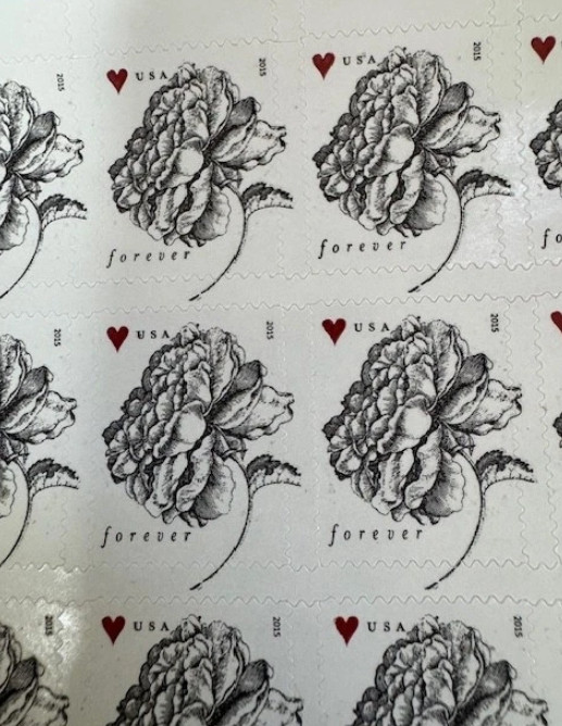 WEDDING VINTAGE ROSE Sheet of 100 Forever Stamps MNH #4959 INVITATIONS 2015