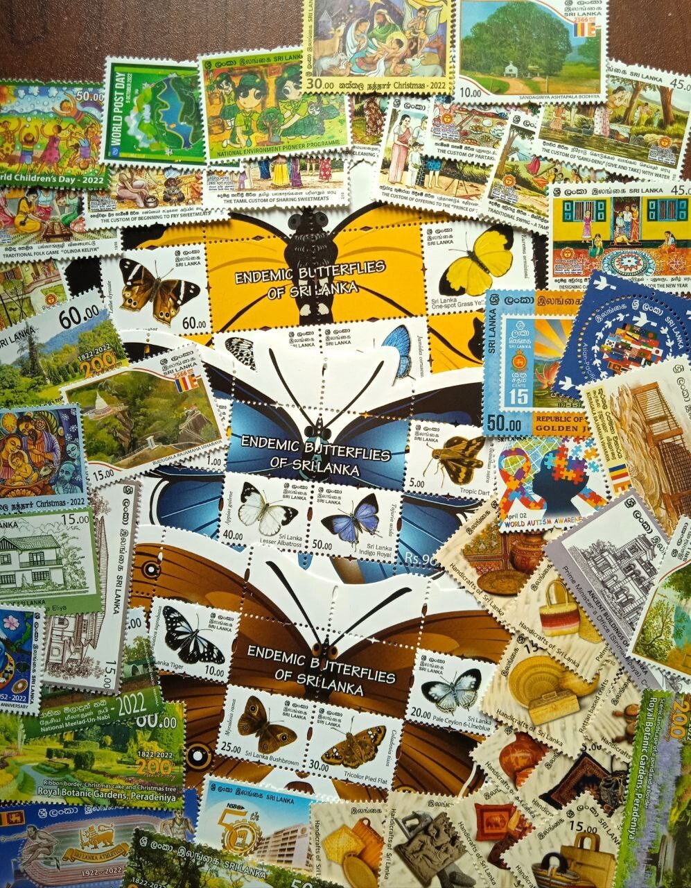 Sri Lanka Stamps Collection 2022 Year Pack Ceylon 55 Stamps (43 Individual + 12)
