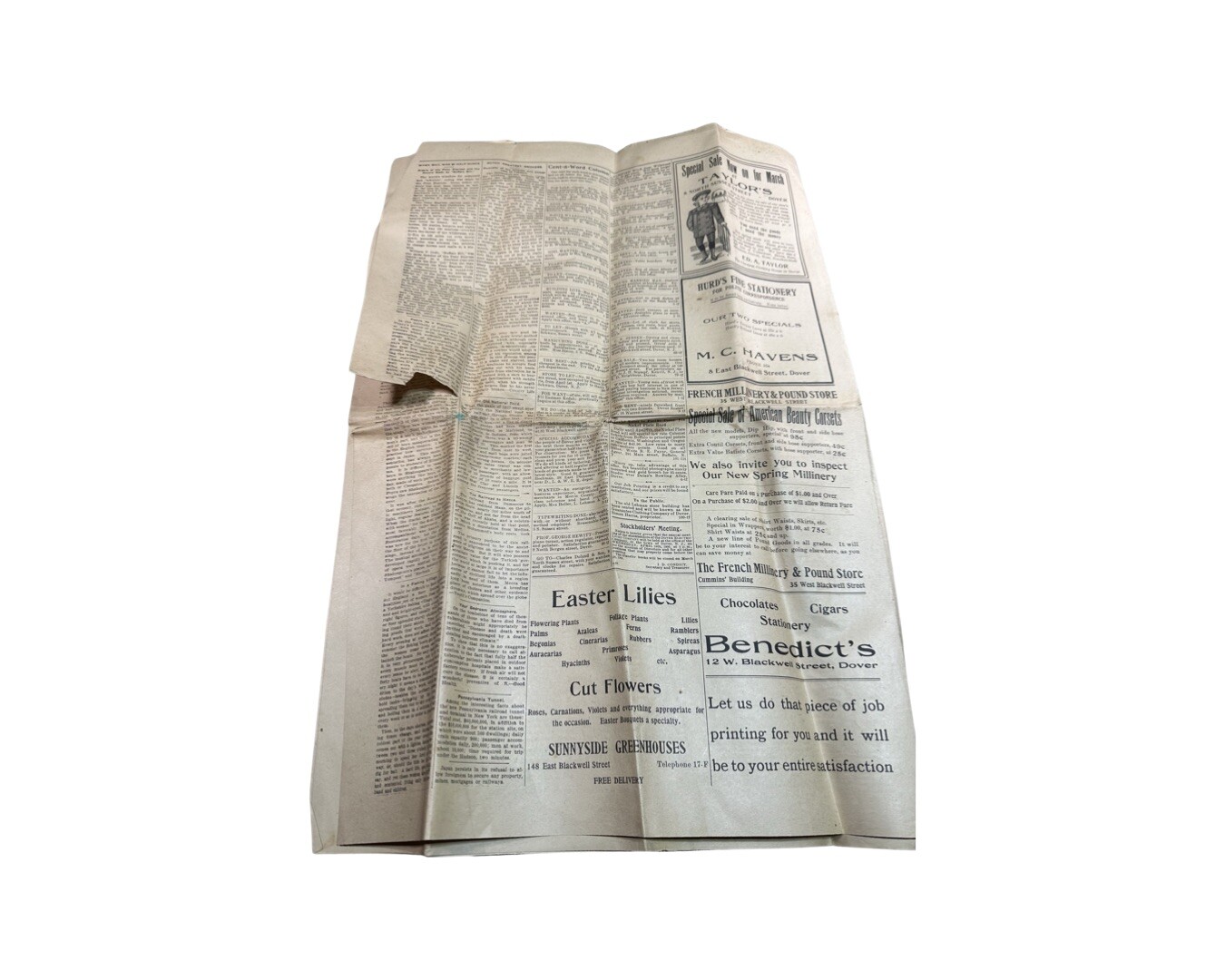 Dover Advance newspaper Monday, March 26, 1906