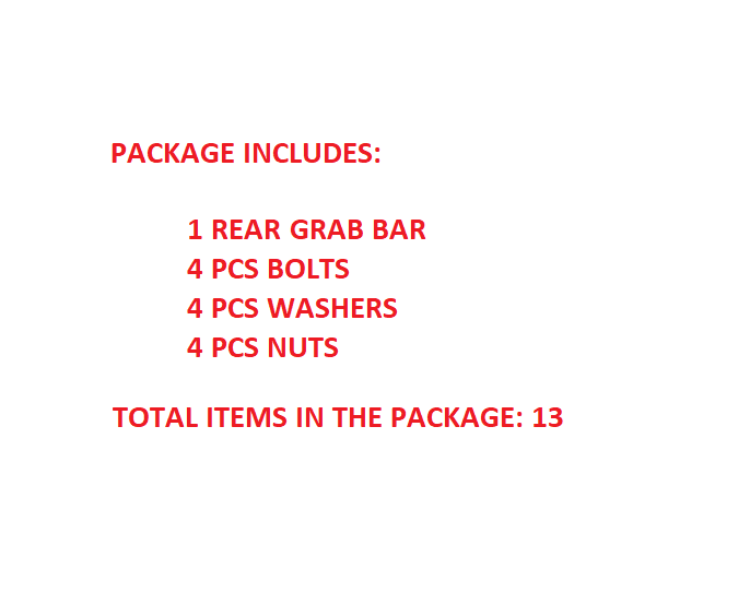 Rear Wide Grab Bar Bumper 2003-2010 Kawasaki KFX 700 KSV 700 Black 2003-2010 ATV