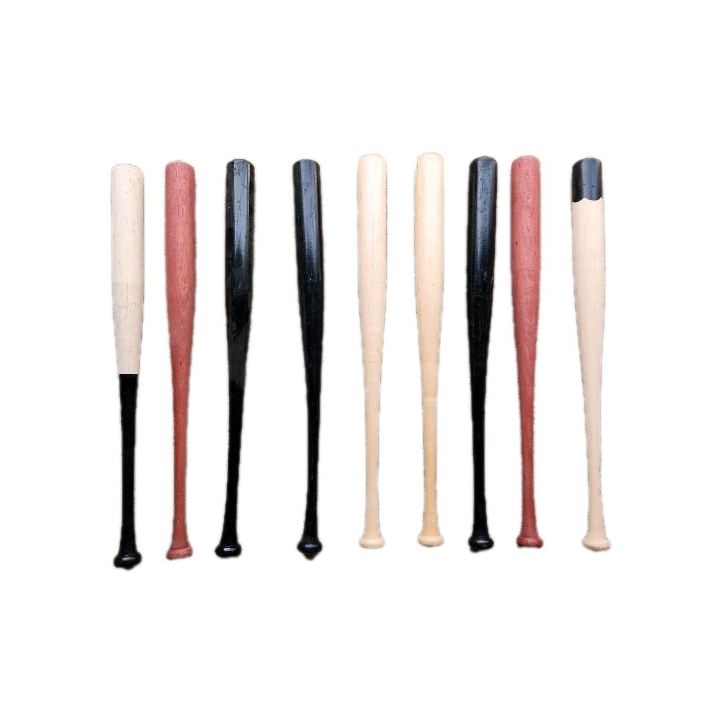 9-  30" Mixed Model Wood Baseball Maple Blem Bats