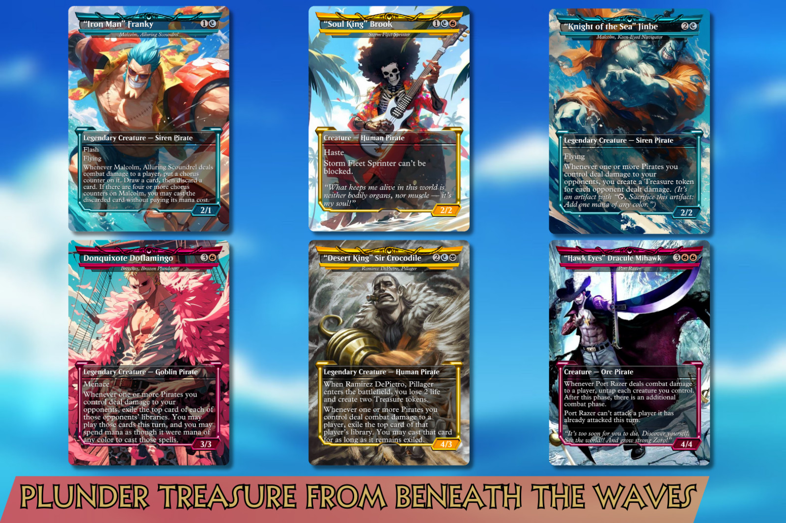 One Piece Pirate Commander MTG Alt-Art Deck. Ready to Play!