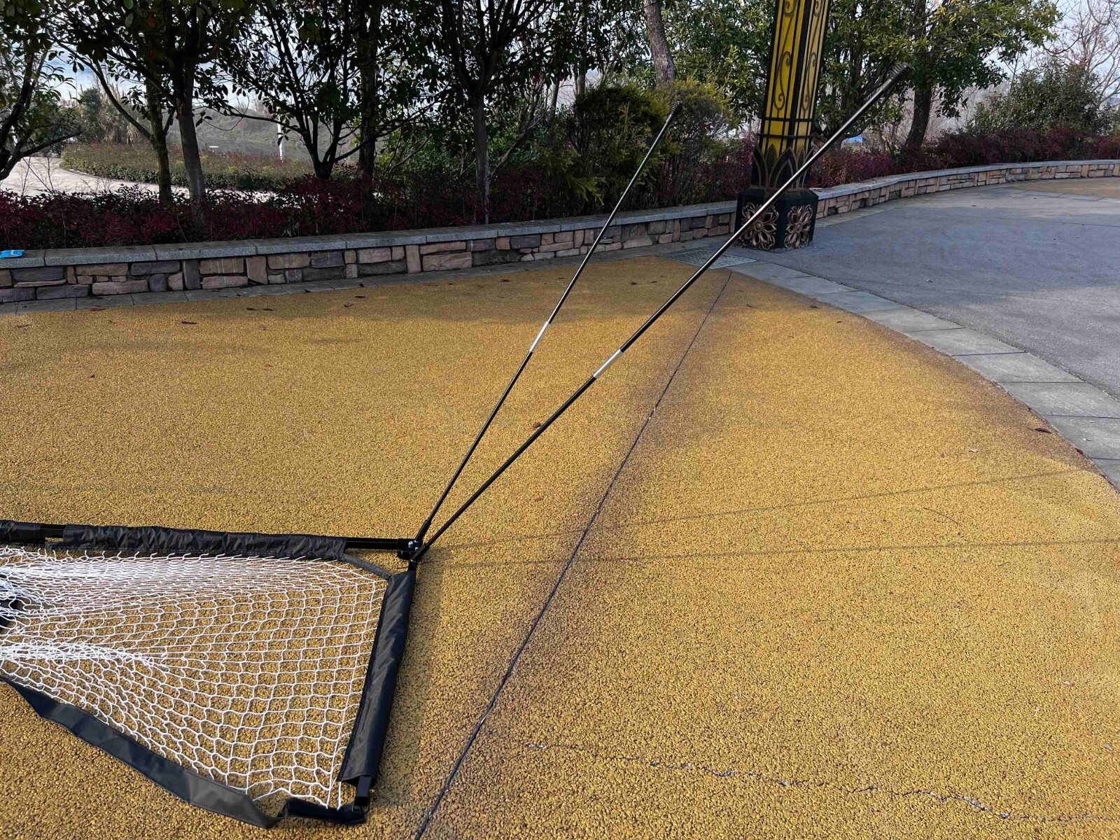 Soccer Goal 12'x6' Portable Soccer Net for Backyard w/Frame & Bag Black