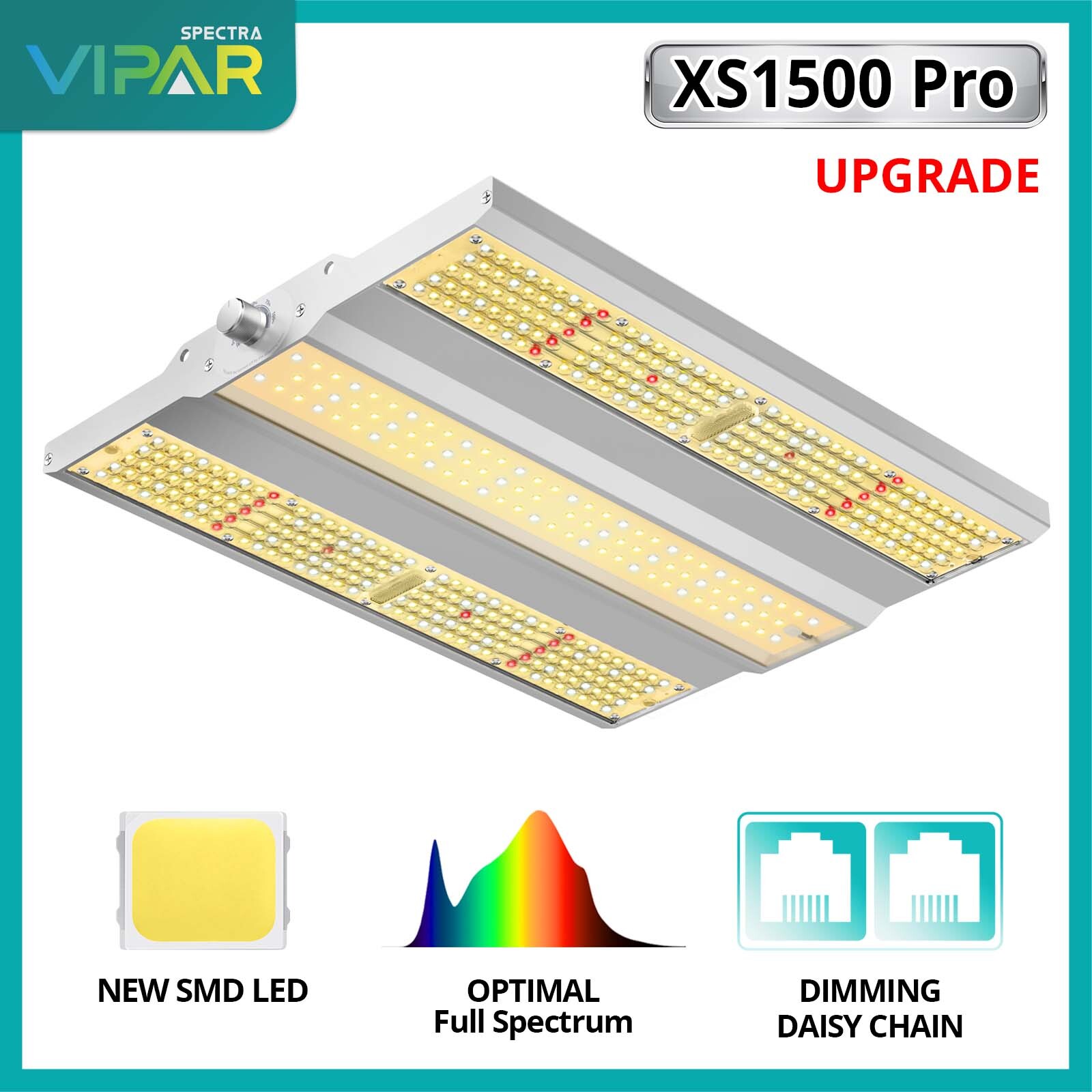 VIPARSPECTRA XS1500 Pro LED Grow Light Sunlike Full Spectrum All Plants Veg IR