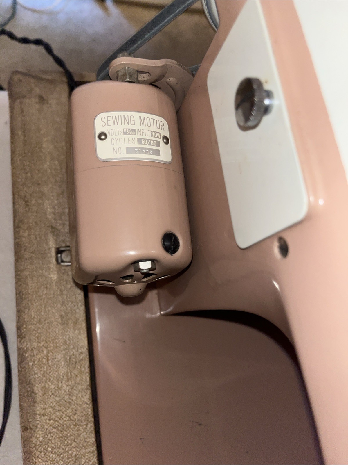 Vintage RARE Nelco Sewing Machine Model H222 With Pedal & Case JC-2 Toyota Japan