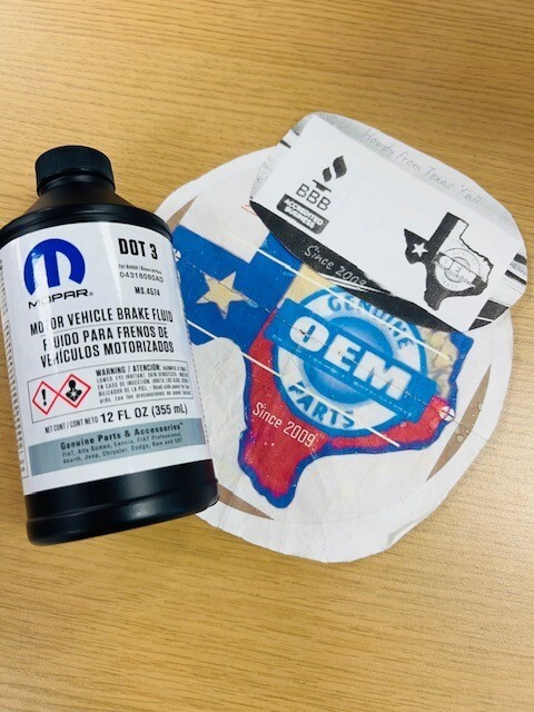 Chrysler Dodge Jeep Ram Mopar Dot 3 Brake Fluid 12 FL OZ OEM 04318080AD