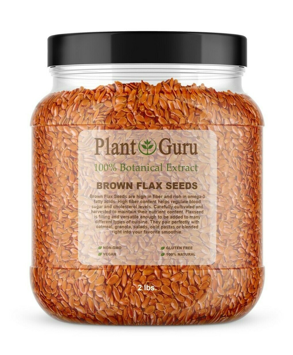 Brown Flax Seeds Whole Grain Seed Flaxseed NON GMO Linseed 1 oz to 20 lbs. Bulk