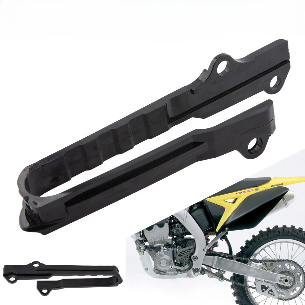 SwingArm Chain Slider Guide Black For Suzuki RM125 RM250 RMZ250 RMZ450 Dirt Bike