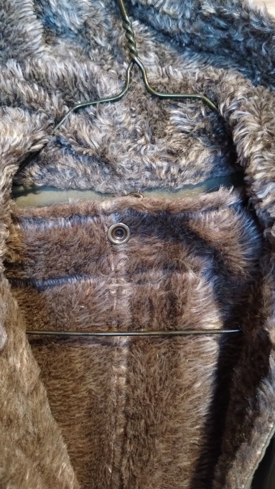 Vintage US Army M-1947 OD Green parka USMC Size Small W/Alpaca Liner item #10