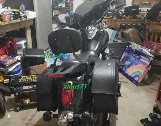 NEW BLACK Sissy Bar & Luggage Rack Kawasaki Vulcan 900 Classic & Custom 09 to 25