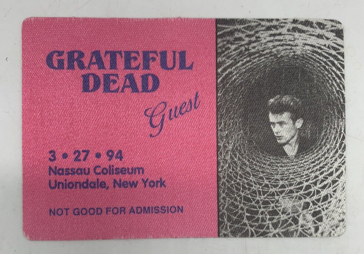 Grateful Dead Backstage Pass 3/27/94 Nassau Coliseum, NY James Dean
