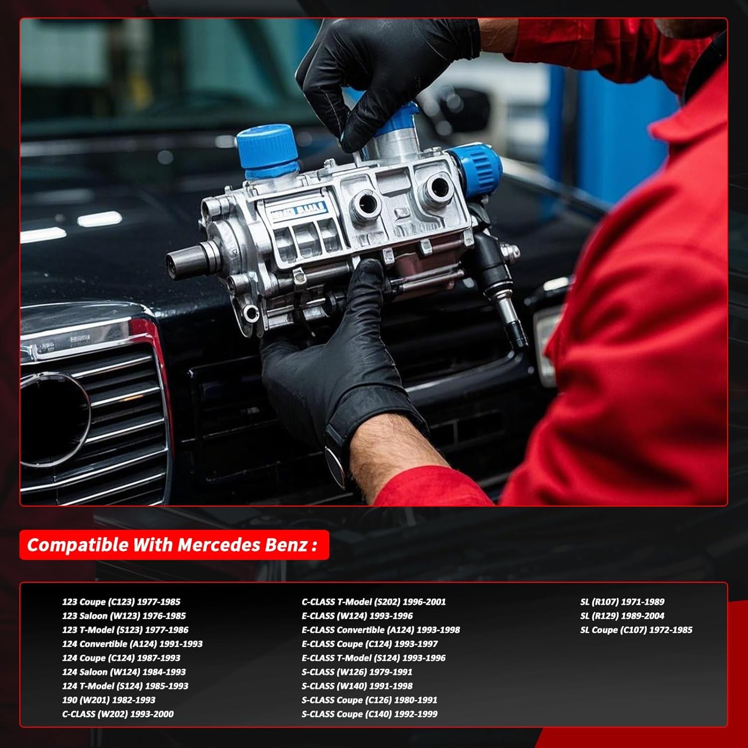 Windshield Washer Fluid Pump 1971-2004 For W201 W124 S202 W202 S124 S210 3feet