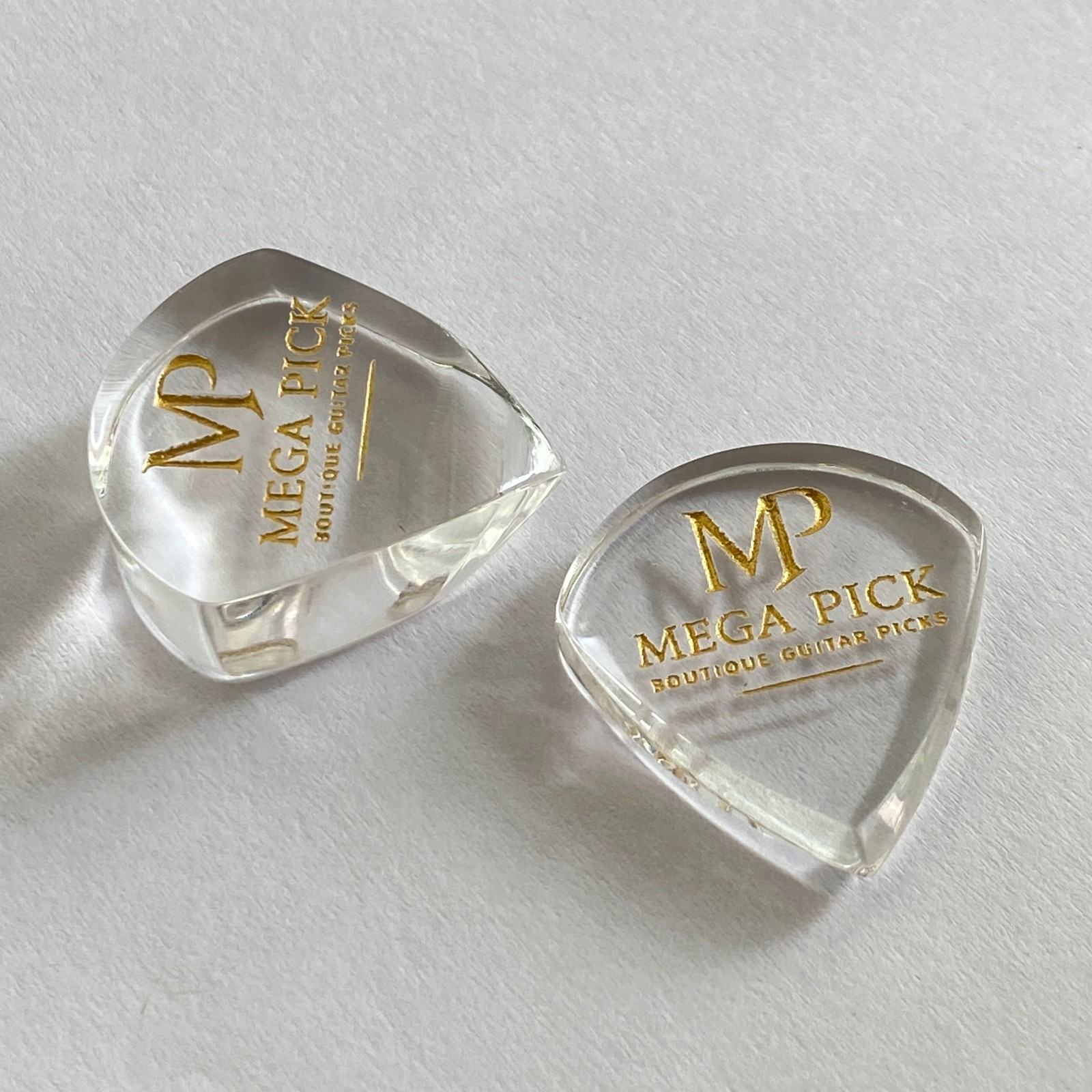 Boutique Acrylic Guitar Pick GBS "Mega Pick" 5, 10 mm. Handmade Premium Plectrum