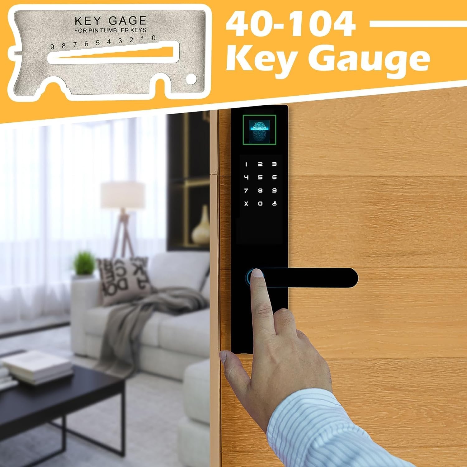 2 Pack Gray Key Gauge Tools – Universal Professional Key Decoders & Aligners