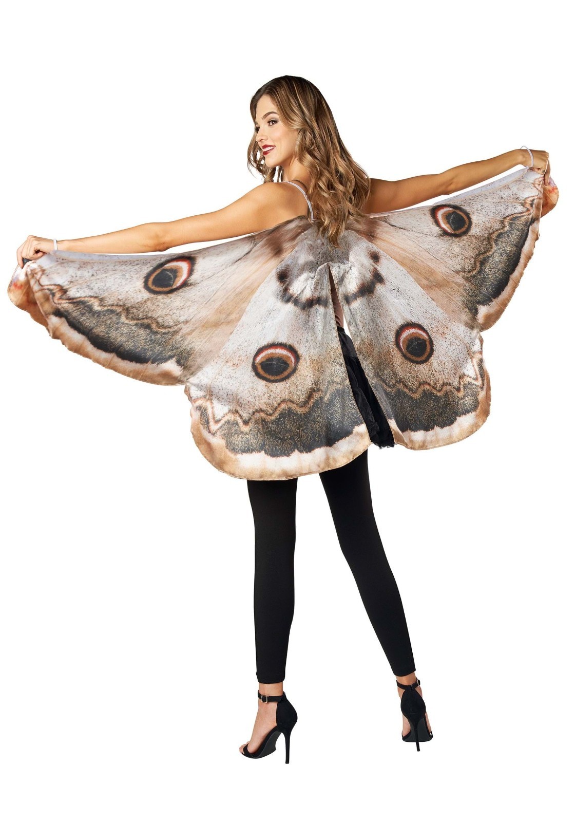 Moth Wings Costume Halloween Butterfly Wings Cape Shawl Fun World
