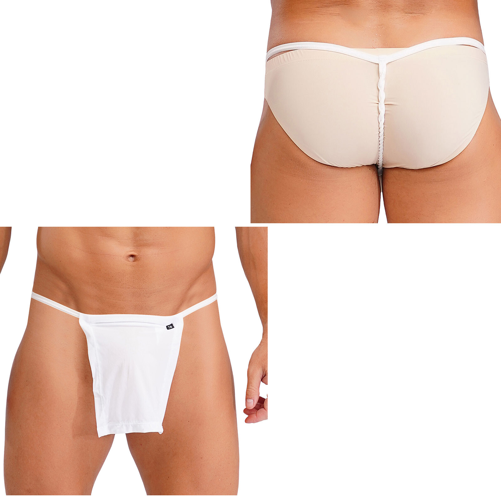 US Men's Japanese Sumo Thongs Fundoshi Wrestler Loincloth Kimono T-back Briefs