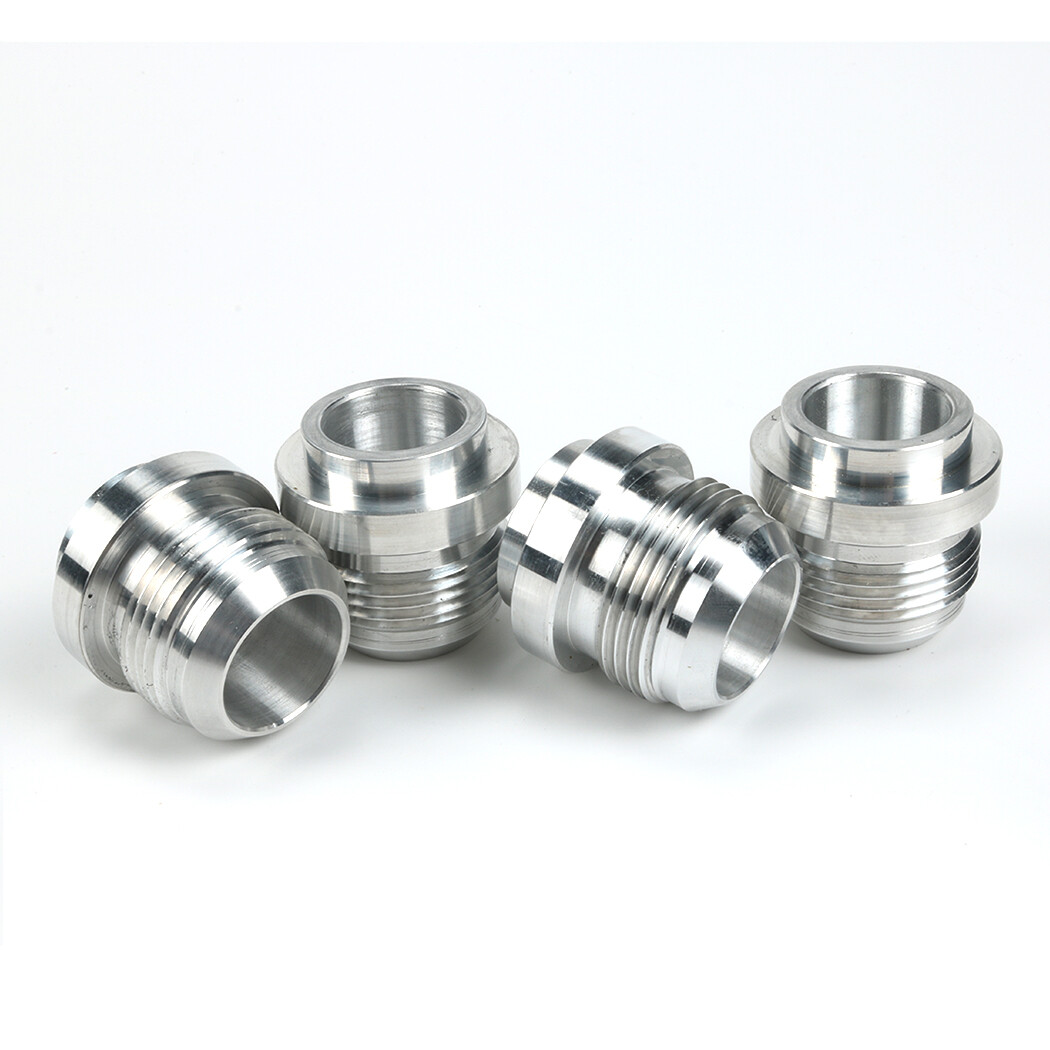 An16, 16 An Male Billet 6061t6 Aluminum Weld On Fitting Bung Qty:4