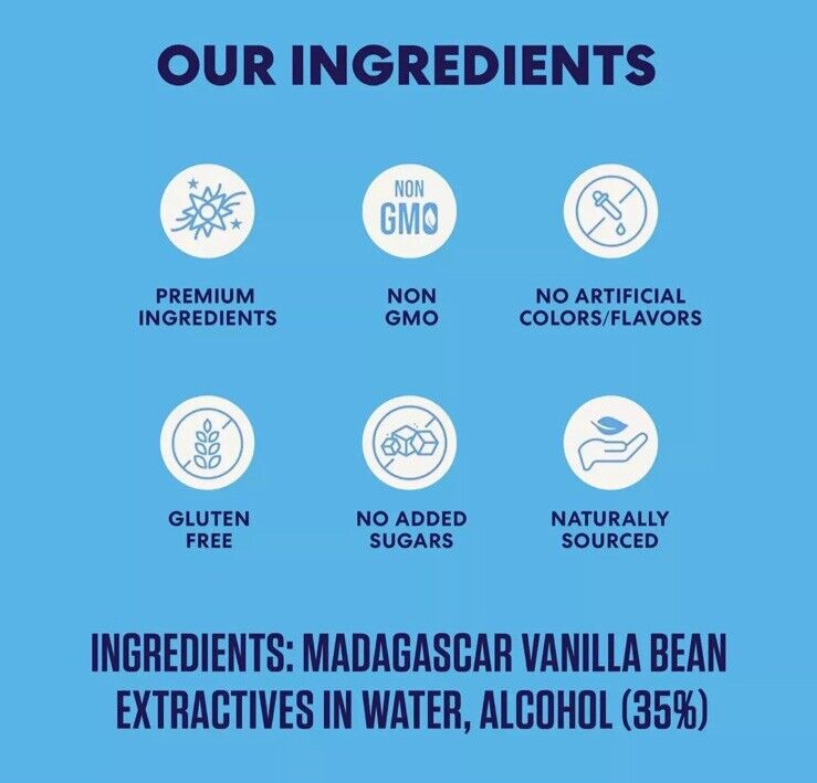 Magnolia-Star Pure Vanilla Extract, 2 Pack - 8 Fl. Oz. Each